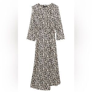 ZARA ANIMAL PRINT SHIRT DRESS